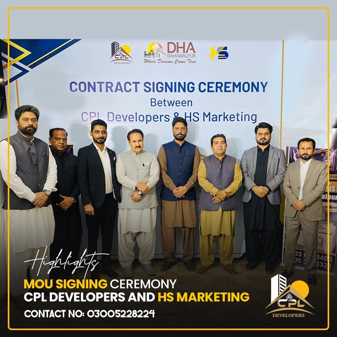 CPL Developers and HS Marketing MOU Signing Ceremony - Group Photo, DHA Bahawalpur