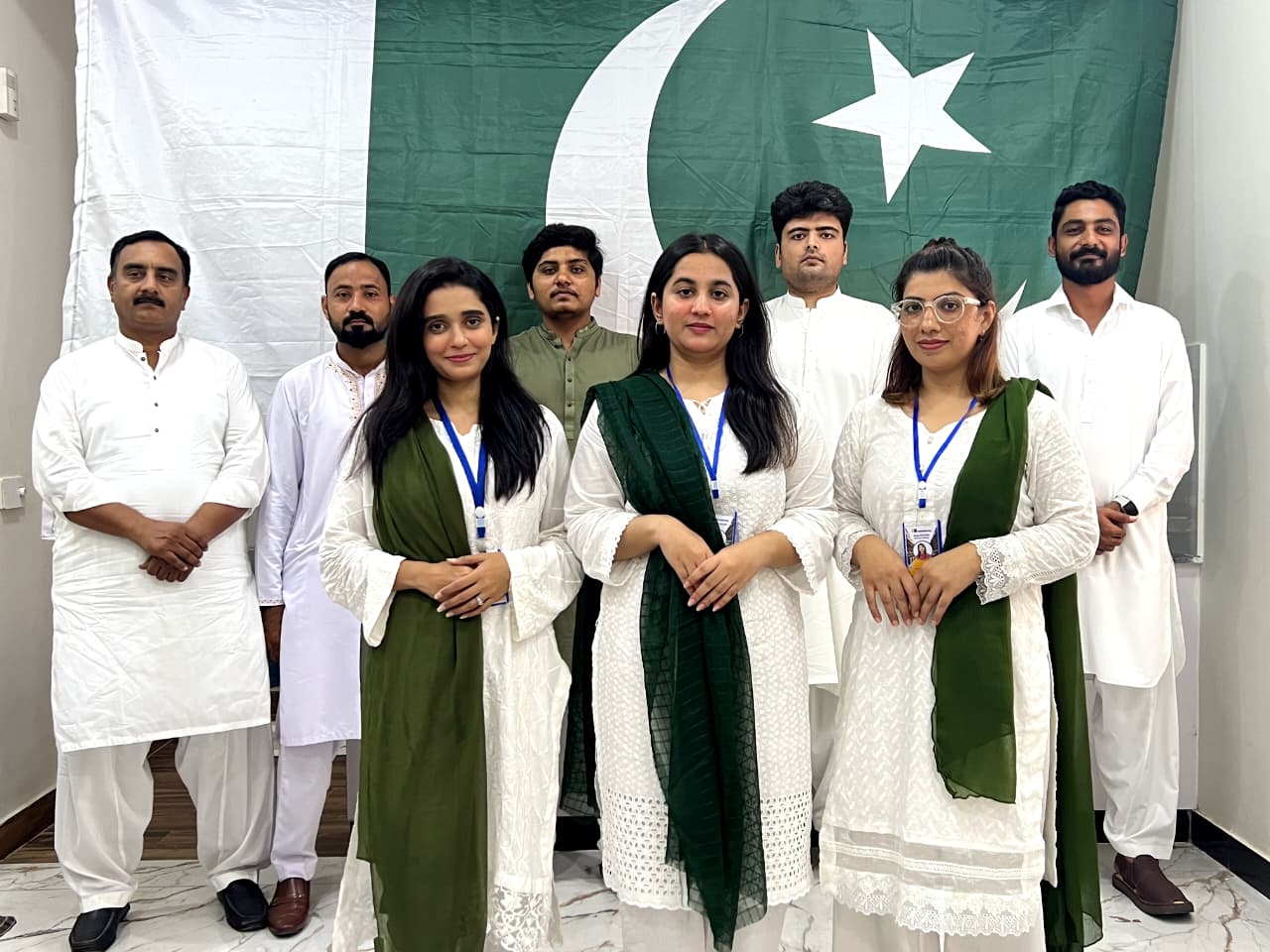 CPL Developers team celebrating Pakistan Independence Day in green and white